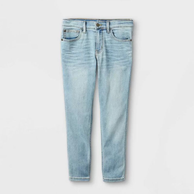 Photo 1 of Boys' Super Stretch Super Skinny Fit Jeans - art class Light Blue 14 PACK OF 5 

