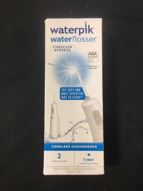 Photo 2 of Waterpik Cordless Water Flosser, Battery Operated & Portable for Travel & Home, ADA Accepted Cordless Express, White WF-02

