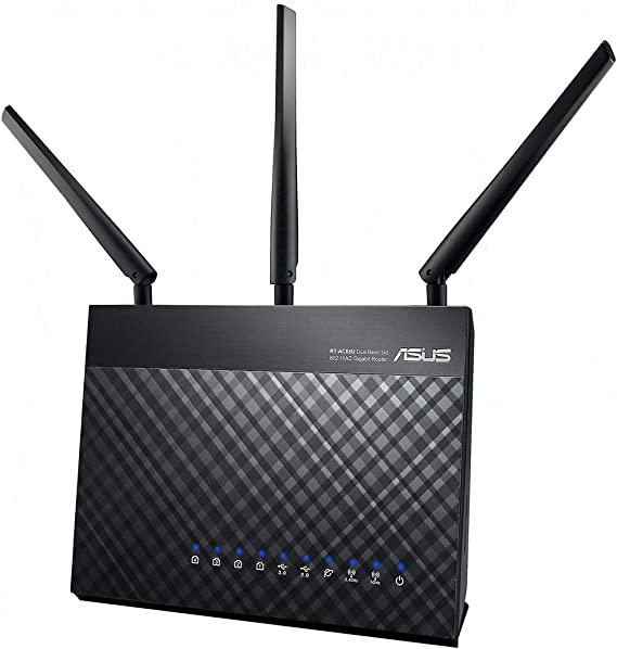 Photo 1 of ASUS AC1900 WiFi Gaming Router (RT-AC68U) - Dual Band Gigabit Wireless Internet Router, Gaming & Streaming, AiMesh Compatible, Included Lifetime Internet Security, Adaptive QoS, Parental Control
