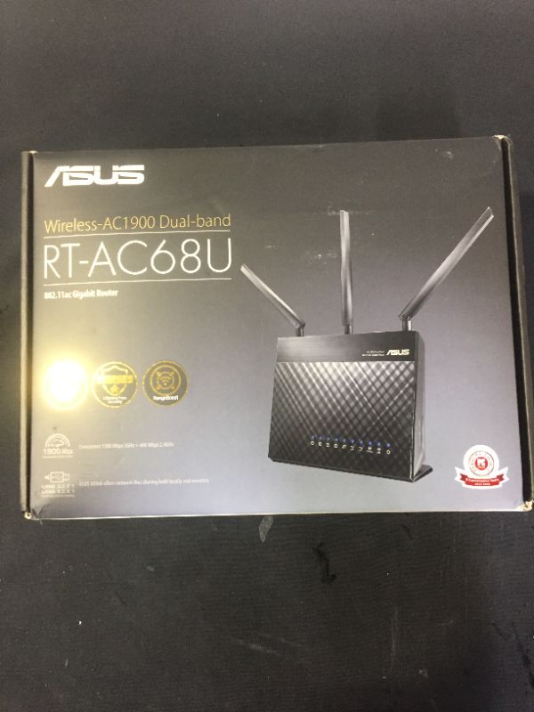 Photo 5 of ASUS AC1900 WiFi Gaming Router (RT-AC68U) - Dual Band Gigabit Wireless Internet Router, Gaming & Streaming, AiMesh Compatible, Included Lifetime Internet Security, Adaptive QoS, Parental Control

