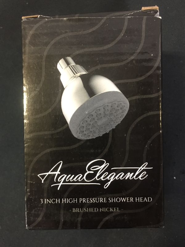 Photo 3 of Aqua Elegante 3 Inch High Pressure Shower Head - Best Pressure Boosting, Wall Mount, Bathroom Showerhead For Low Flow Showers, 2.5 GPM - Chrome
