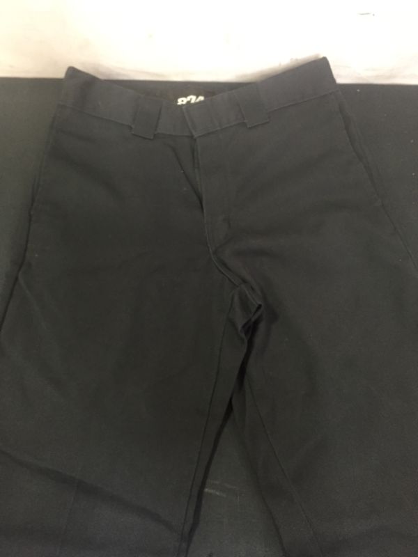 Photo 1 of MISC BLACK DICKIES ORIGINAL FIT PANTS -- UNKNOWN SIZE (NOT SPECIFIED) POSSIBLY SIZE 24 -- FINAL -- SOLD AS IS