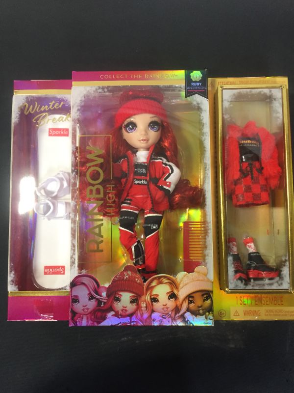 Photo 2 of Rainbow High Winter Break Ruby Anderson Fashion Doll
