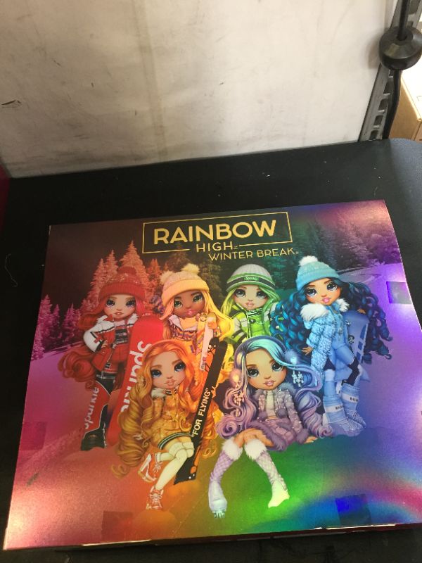 Photo 3 of Rainbow High Winter Break Ruby Anderson – Red Fashion Doll and Playset with 2 Designer Outfits, Snowboard and Accessories
(factory sealed)