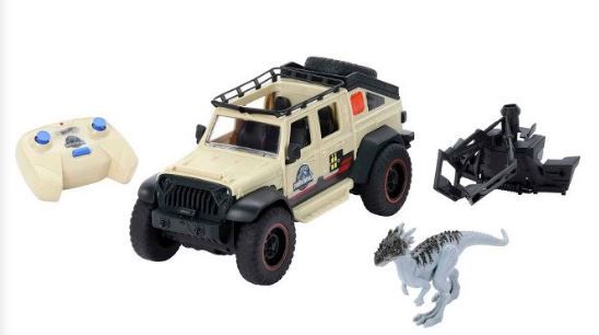 Photo 1 of Matchbox Jurassic World: Dominion Jeep Gladiator R/C Vehicle with 6in Dracorex Dinosaur Figure


