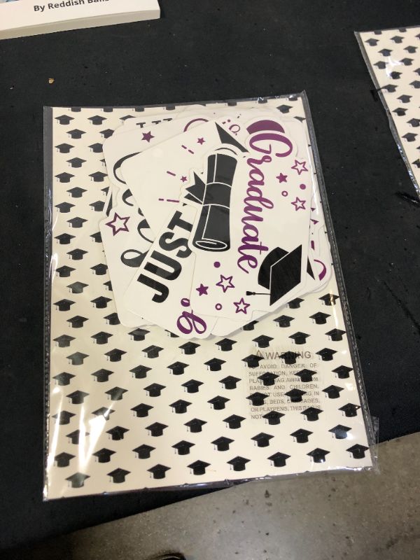 Photo 2 of 2022 Graduation Photo Props and Table Centerpieces (20 Count) - Purple Graduation Photo Booth Props and Signs - Class of 2022 Photo Booth Props Graduation Party Supplies & 2022 Graduation Decorations
