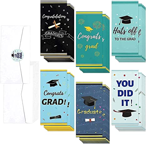 Photo 1 of 36Pcs Graduation Money Holders Graduation Gift Cards with Envelopes Greeting Cards
