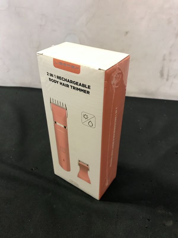 Photo 1 of Liberex Electric Bikini Trimmer for Women - 2 in 1 Rechargeable Lady Clippers Pubic Hair Shaver Painless Hair Removal Razor Body Groomer With 2 Different Trimmer Heads, IPX7 Waterproof Wet and Dry Use FACTORY SEALED