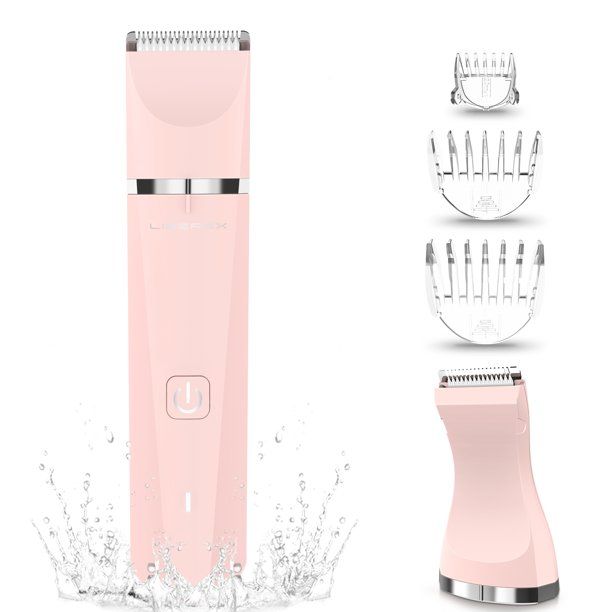 Photo 1 of Liberex Electric Bikini Trimmer for Women - 2 in 1 Rechargeable Lady Clippers Pubic Hair Shaver Painless Hair Removal Razor Body Groomer With 2 Different Trimmer Heads, IPX7 Waterproof Wet and Dry Use FACTORY SEALED