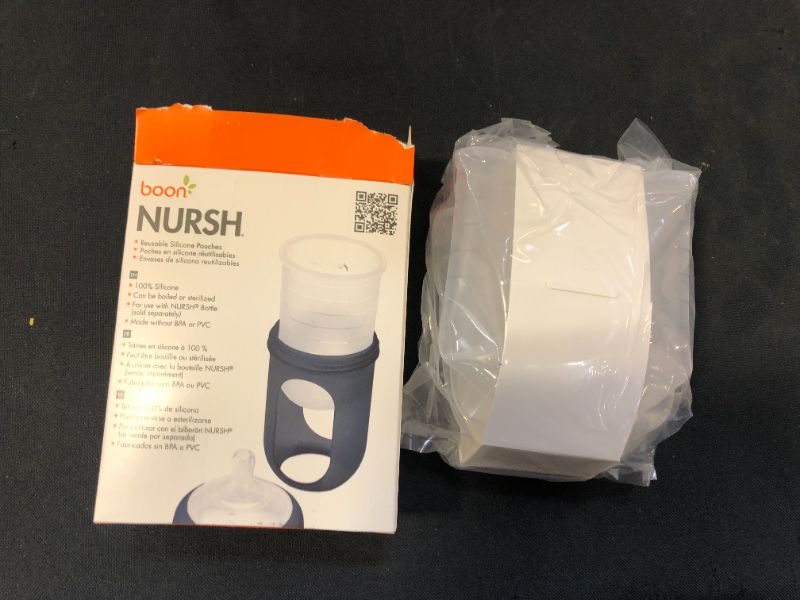 Photo 1 of Boon, NURSH Reusable Silicone Replacement Pouch, Air-Free Feeding, 3 Months and up, 8 Ounce (Pack of 3)
