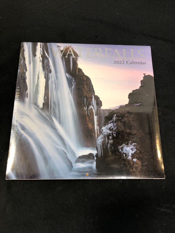 Photo 2 of 2022 Square Wall Calendar - Waterfalls, 12 x 12 Inch Monthly View, 16-Month, Natural World Theme, Includes 180 Reminder Stickers
