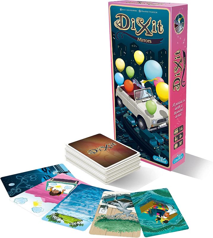 Photo 2 of Dixit Mirrors Board Game Expansion | Storytelling Game for Kids and Adults | Fun Family Board Game | Creative Kids Game | Ages 8 and up | 3-6 Players | Average Playtime 30 Minutes | Made by Libellud
