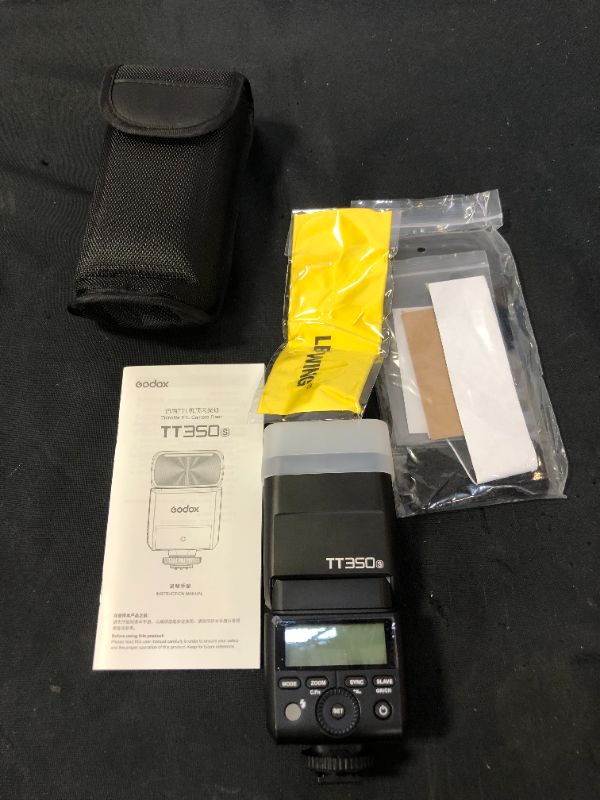 Photo 1 of Godox TT350S Flash Speedlite for Sony Camera, 2.4G Wireless GN36 1/8000s HSS TTL Camera Flash Compatible for Sony Camera A7 A7R A7S A7-II A7-III A7R-II A7R-III A7S-II A6300 A6000 etc
