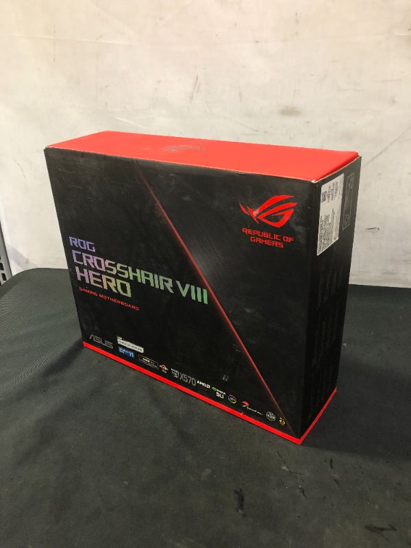 Photo 2 of ASUS ROG Crosshair VIII Hero X570 ATX Motherboard with PCIe 4.0, Integrated 2.5 Gbps LAN,  USB 3.2, SATA, M.2, Node and Aura Sync RGB Lighting
