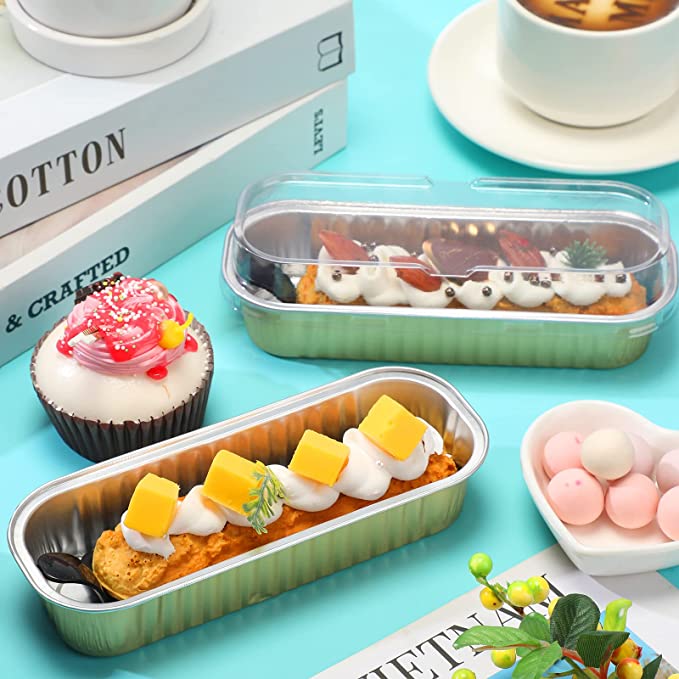 Photo 1 of Aluminum Foil Mini Loaf Pans with Lids Disposable Rectangle Baking Cups Muffin Tins Brownie Pan Ramekins Loaf Muffin Bread Baking Containers
SOLD AS IS