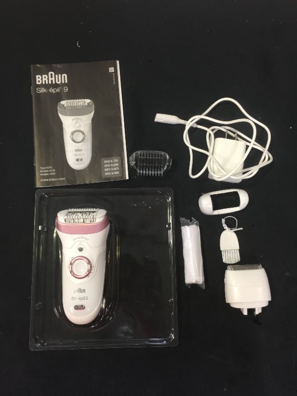 Photo 4 of Braun Epilator Silk-épil 9 9-720, Hair Removal for Women, Wet & Dry, Womens Shaver & Trimmer, Cordless, Rechargeable
