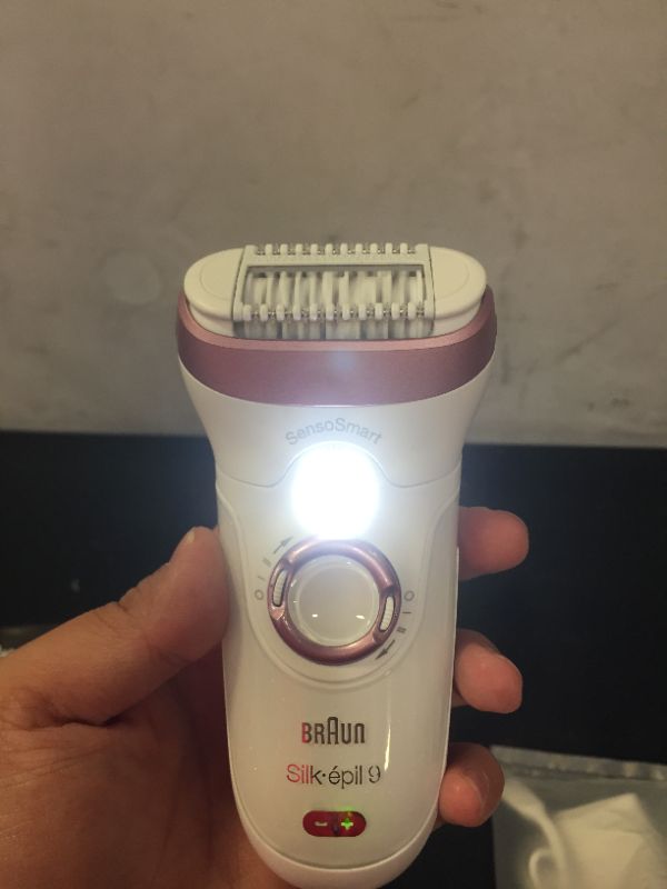 Photo 2 of Braun Epilator Silk-épil 9 9-720, Hair Removal for Women, Wet & Dry, Womens Shaver & Trimmer, Cordless, Rechargeable
