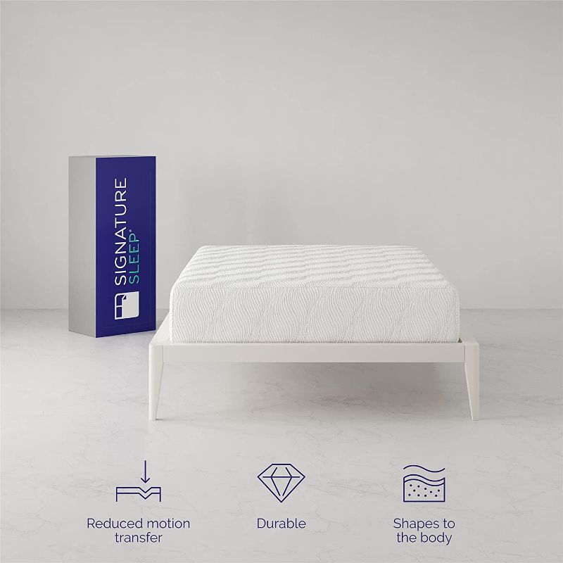 Photo 1 of 12" High-Density, Responsive Memory Foam Mattress - Bed-in-a-Box, Queen White