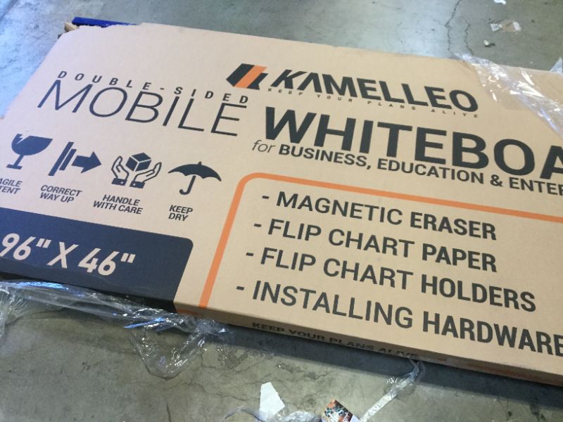 Photo 4 of  Blue Rolling Magnetic Whiteboard for Office, Classroom, etc. --box open--