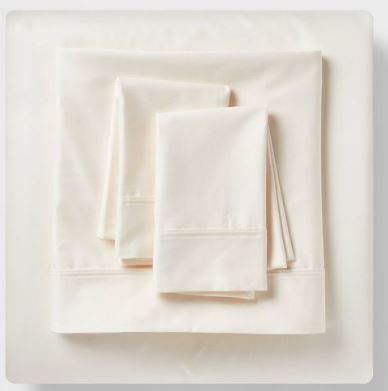 Photo 1 of 500 Thread Count Tri-Ease Sheet Set - Threshold 1 Flat Sheet ,1 Fitted Sheet , 1 Standard Pillowcase.