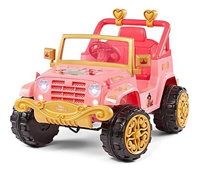 Photo 1 of Kid Trax Disney Princess Heart of Gold 4x4 Kids Electric Ride On Toy, 6 Volt, Kids 3-5 Years Old, Max Rider Weight 60 lbs, Pink
