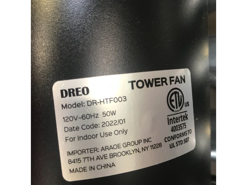 Photo 4 of Dreo Cruiser Pro Tower Fan 90° Oscillating Fans with Remote, Quiet Cooling,12 Modes, 12H Timer, Space-Saving, LED Display with Touch Control, 40” Portable Floor Bladeless Fan for Bedroom Home Office
