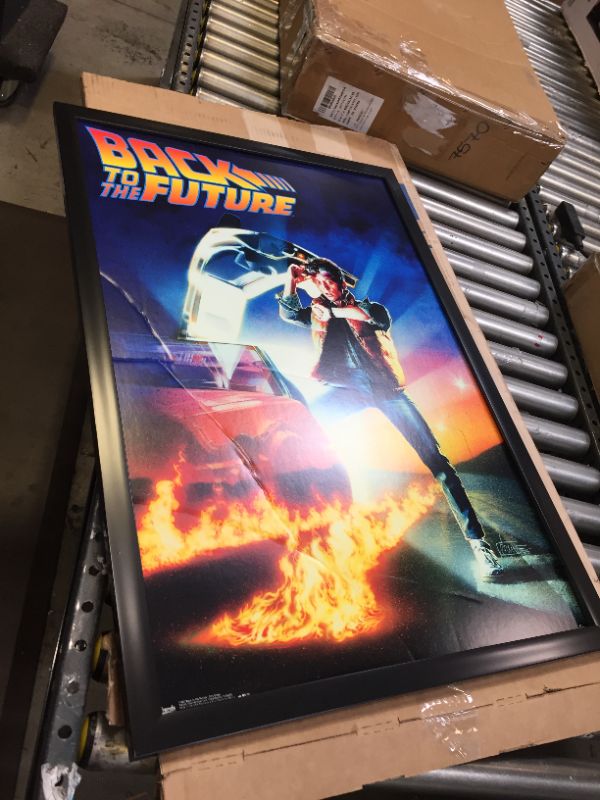 Photo 2 of 24" x 36" inch(60 x 91.5 cm) Back to the Future Michael J Fox Movie Poster Framed Gift Rolled
