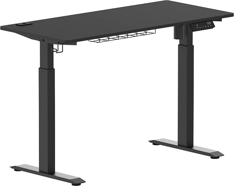 Photo 1 of SHW Memory Preset Electric Height Adjustable Standing Desk, 48 x 24 Inches, Black
