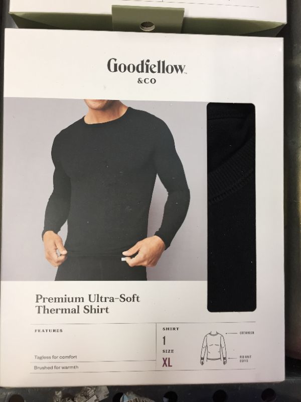 Photo 3 of 2 PACK Men's Tall Premium Long Sleeve Thermal Undershirt - Goodfellow XL