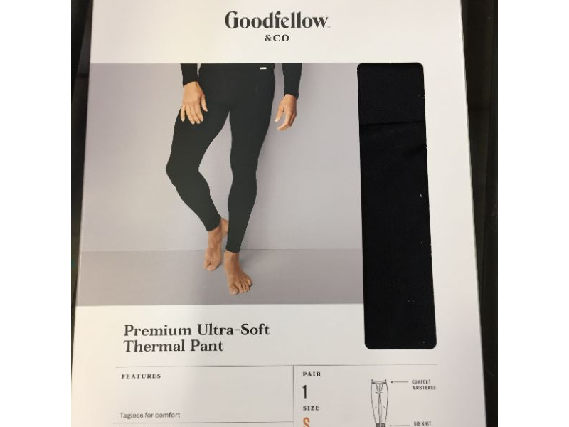 Photo 3 of  2 PACK Men's Premium Thermal Pants - Goodfellow SIZE SMALL 