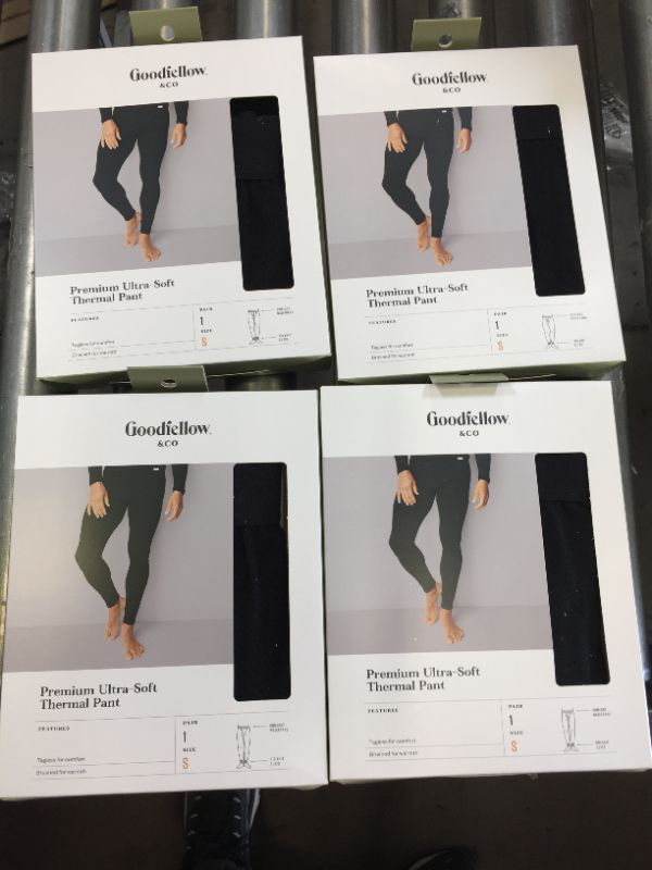 Photo 3 of  4PACK Men's Premium Thermal Pants - Goodfellow SIZE SMALL 