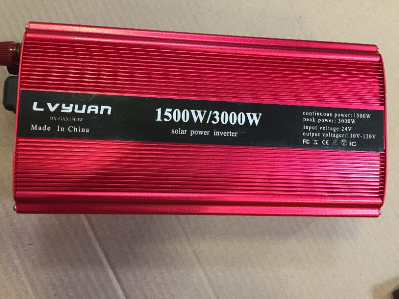 Photo 4 of LVYUAN 1500W/3000W Power Inverter Dual AC Outlets and Dual USB Charging Ports DC 12V to 110V AC Car 12V Inverter Converter with Digital Display 4 External 40A Fuses for Blenders, vacuums, Power Tools
