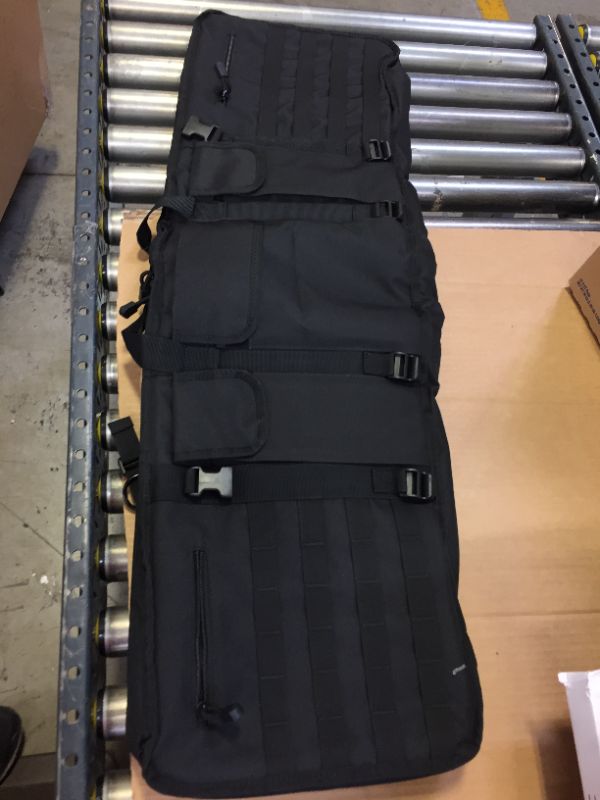 Photo 2 of 42 Inch Vehicle Seat Back Rifle Case Tactical Double Gun Bag for Hunting Accessories Storage and Transport Universal Fit F150 Truck SUV Pickups
