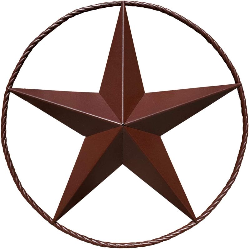 Photo 1 of Barn Star - Metal Stars for Outside Texas Stars Art Rustic Vintage Western Country Home Farmhouse Wall Decor (18")
