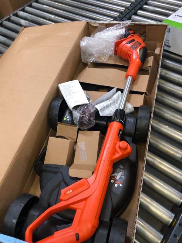 Photo 2 of BLACK+DECKER 3-in-1 Lawn Mower with Extra Lithium Battery 2.0 Amp Hour (MTC220 & LBXR2020-OPE)
