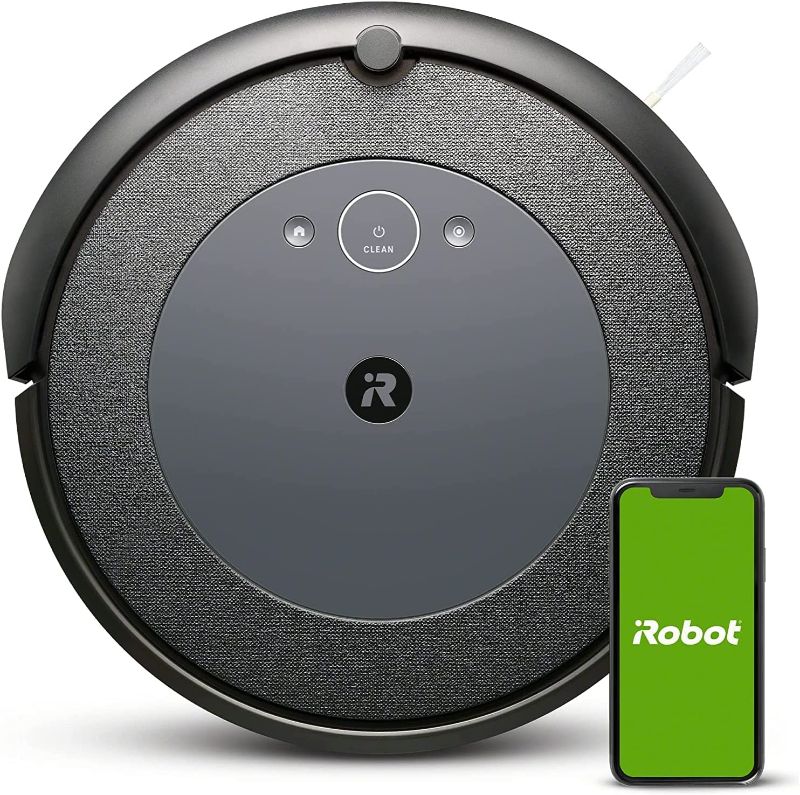 Photo 1 of iRobot Roomba i4 (4150) Wi-Fi Connected Robot Vacuum (Connected Mapping, Compatible with Alexa, Ideal for Pet Hair, Carpets) i415020 INCLUDES
 Clean Base™ Automatic Dirt Disposal, Compatible with Roomba i Series Robot Vacuums Only

