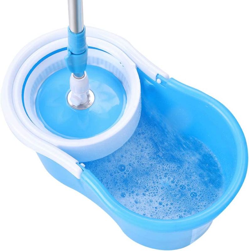 Photo 1 of 360°Spin Mop with Bucket & Dual Mop Heads Blue
