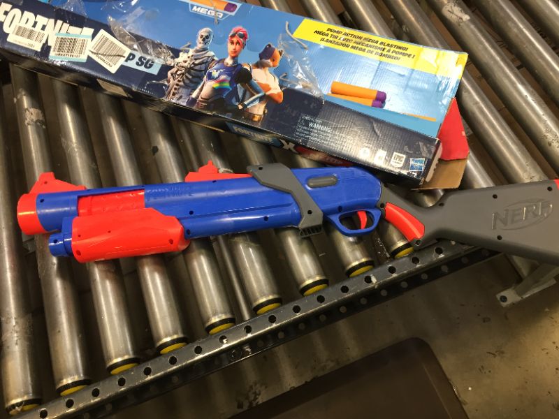 Photo 2 of NERF Fortnite Pump SG Blaster -- Pump Action Mega Dart Blasting -- Breech Load -- 2 Official Mega Darts -- for Youth, Teens, Adults
