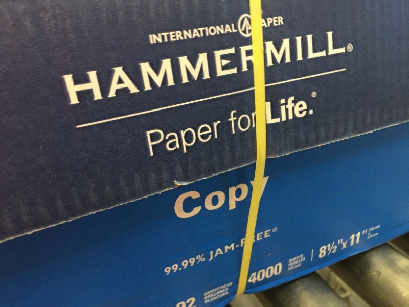 Photo 3 of Hammermill Printer Paper, 20 Lb Copy Paper, 8.5 x 11 - 8 Ream (4,000 Sheets) - 92 Bright, Made in the USA