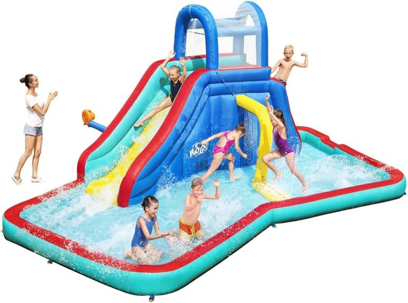 Photo 1 of Bestway H2OGO! Waterfall Waves Mega Water Park | Inflatable Slide and Pool Fits Up to 6 Children
