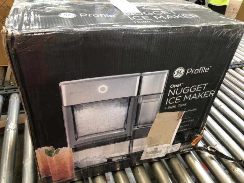 Photo 6 of GE Profile Opal | Countertop Nugget Ice Maker with Side Tank | Portable Ice Machine Makes up to 24 lbs. of Ice Per Day | Stainless Steel Finish

