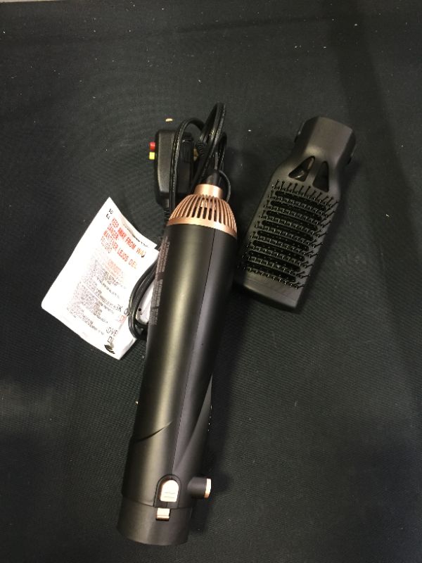 Photo 2 of BEAUTIMETER 1200W Hot Air Spin Brush Kit 3 in 1 Hair Dryer Negative Ionic Hair Care Black Gold
