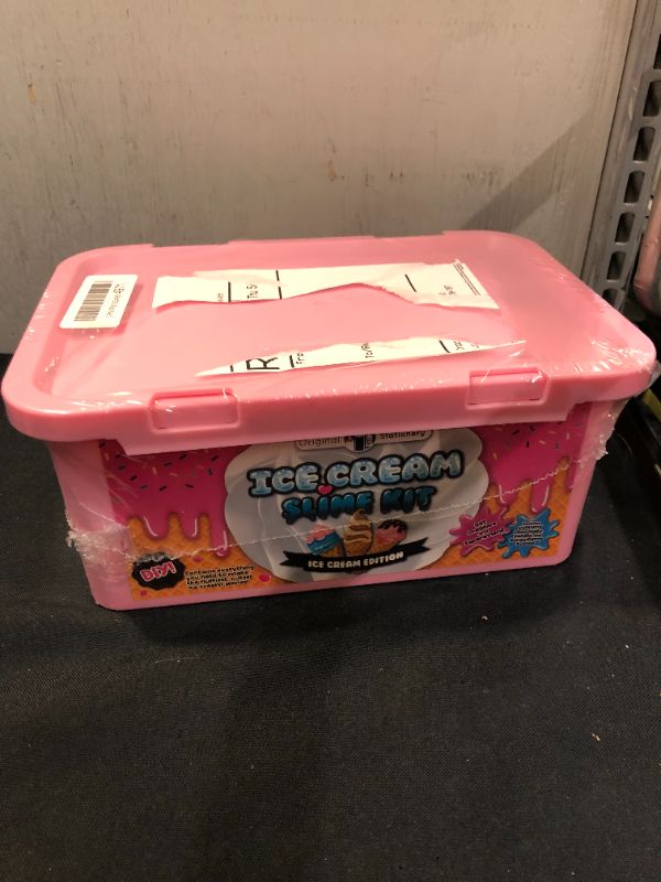 Photo 2 of Original Stationery Fluffy Slime Kit for Girls - All in One Box - Makes Ice Cream Slimes, Makes Squishy, ??Butter, Clouds and Foam (PACKAGING IS DAMAGED)
