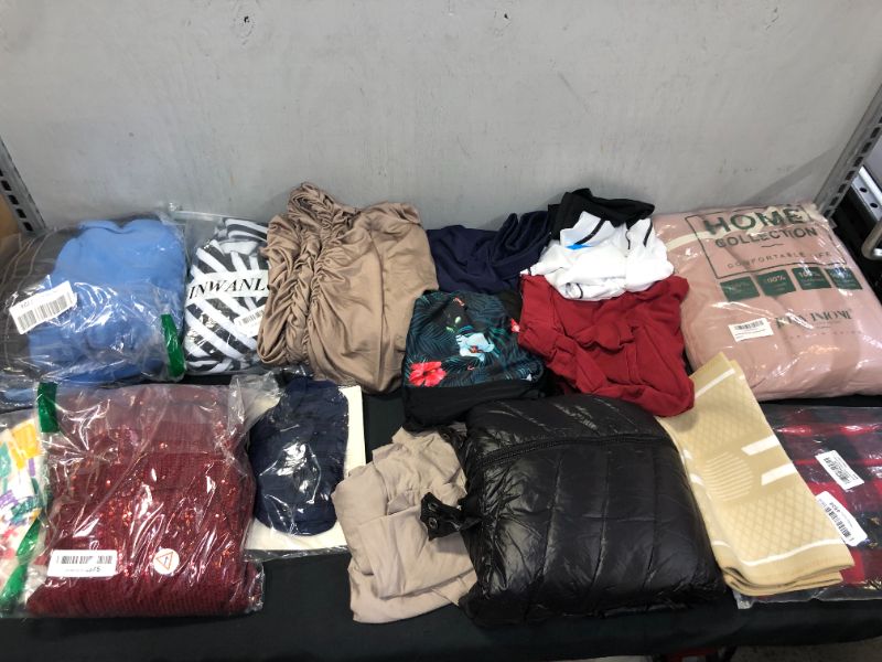 Photo 1 of FINAL SALE--- MISCELLANEOUS CLOTHING ITEMS SOLD AS IS (VARIOUS STYLES AND SIZES AND DIFFERENT ITEM PIECES)