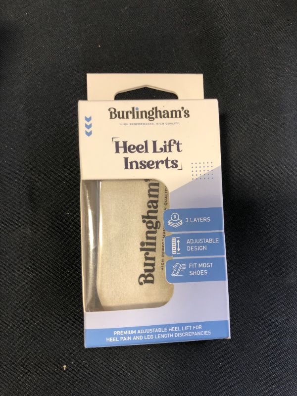 Photo 2 of Adjustable Heel Lift Inserts - 3-Layer Orthotic Insoles for Increased Height for Legs and Shoulders - Helps with Leg Length Discrepancies, Heel Spurs, Sports Injuries and Achilles Tendonitis - 1 Pair
