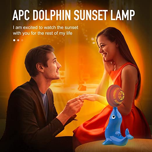 Photo 1 of Aopuitlc Sunset Lamp, Selfie Sunset Lamp, 360 Degree Sunset Lamp, USB Charging Sunset Lamp
