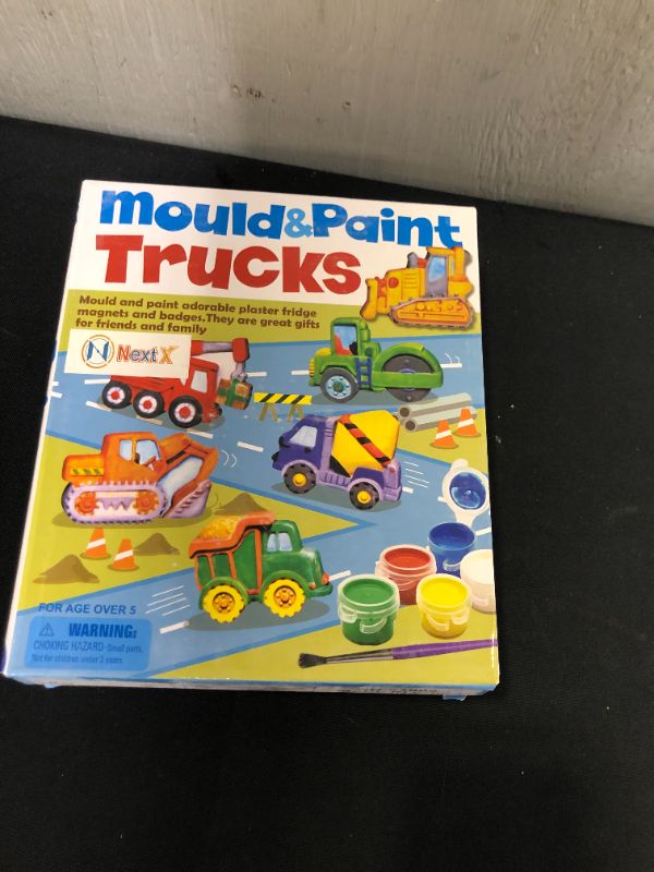 Photo 2 of Aviaswin Craft Kits for Kids, 6 Play Monster Trucks to Mold and Paint with Stickers for Creativity and Play, Ages 5 and Up
