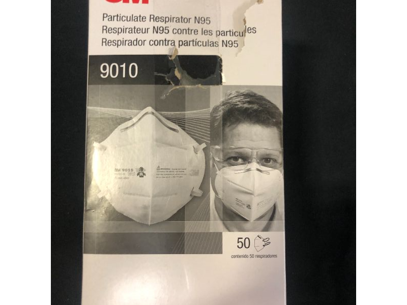 Photo 2 of 3M N95 Particulate Respirator, 9010, (Box of 50 Respirators)
