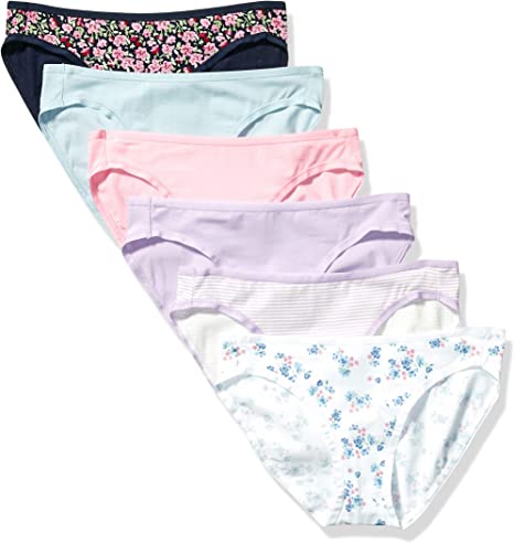 Photo 1 of Amazon Essentials Women's Cotton Bikini Brief Underwear, Multipacks
m- adult