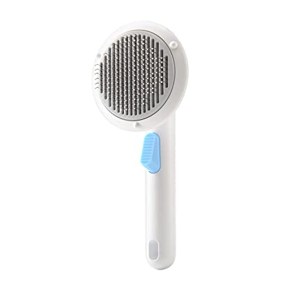 Photo 1 of ZENZAL Pet Grooming Brush for Indoor Cats or Dogs, Cat Brush for Shedding and Massaging, Cat Hair Brush for Cat Grooming Supplies (White)
